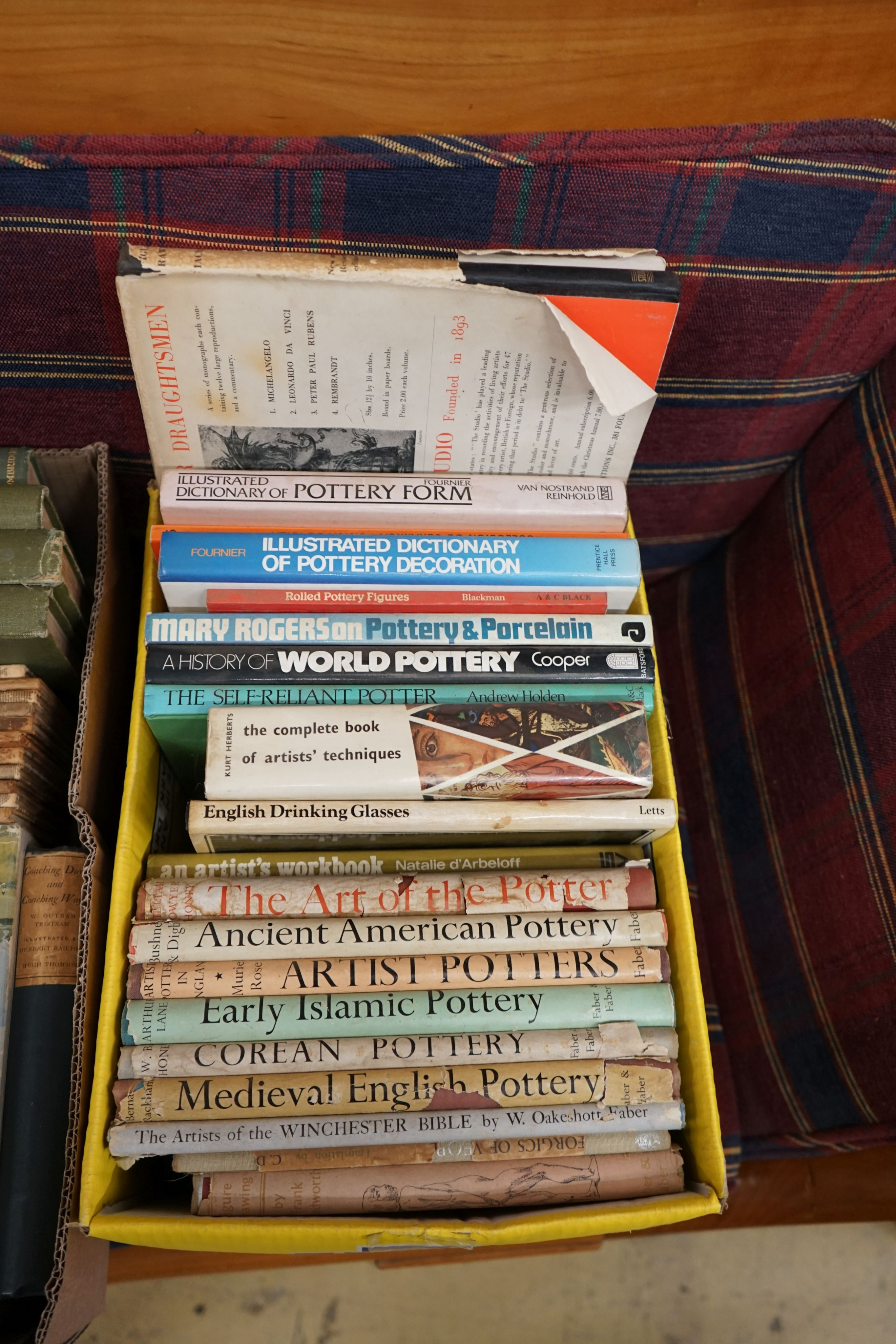 Four boxes of assorted books, mainly Arts and Design